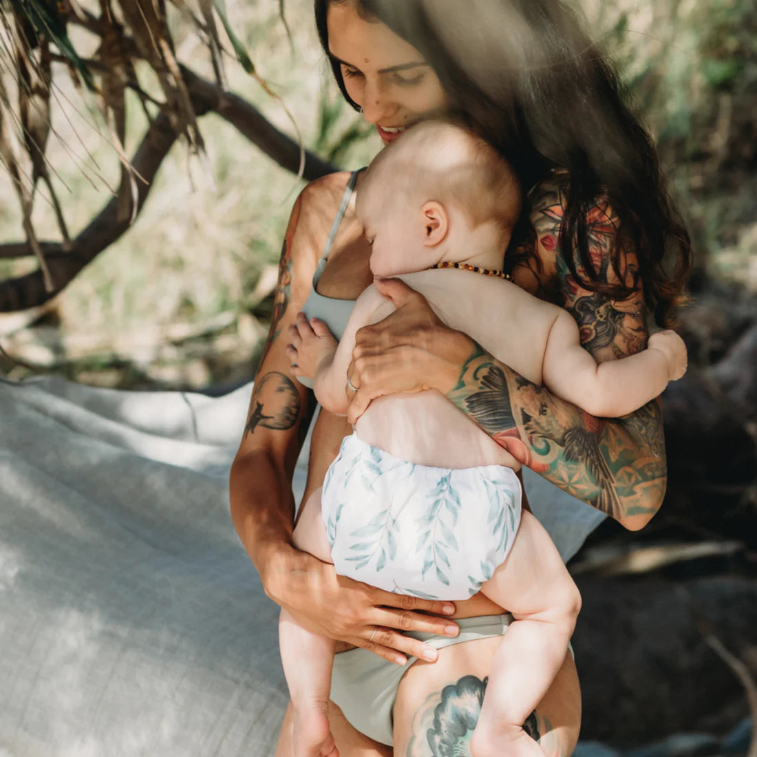 Econaps Modern Cloth Nappy | Olive Leaf