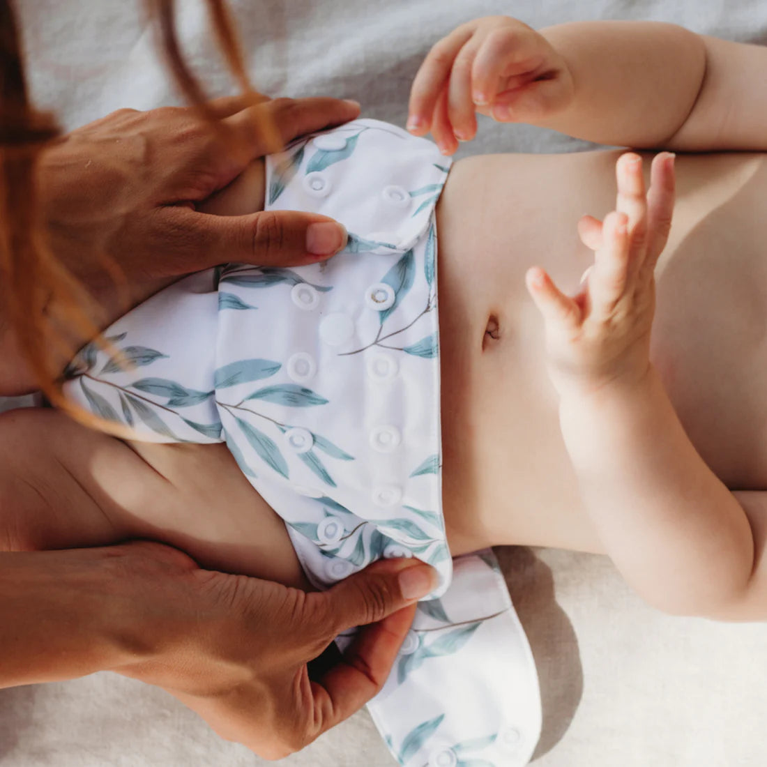 Econaps Modern Cloth Nappy | Olive Leaf