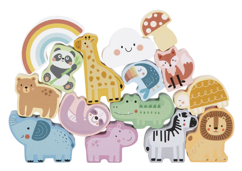 Tooky Toys Animal Shae Touch & Match Bucket