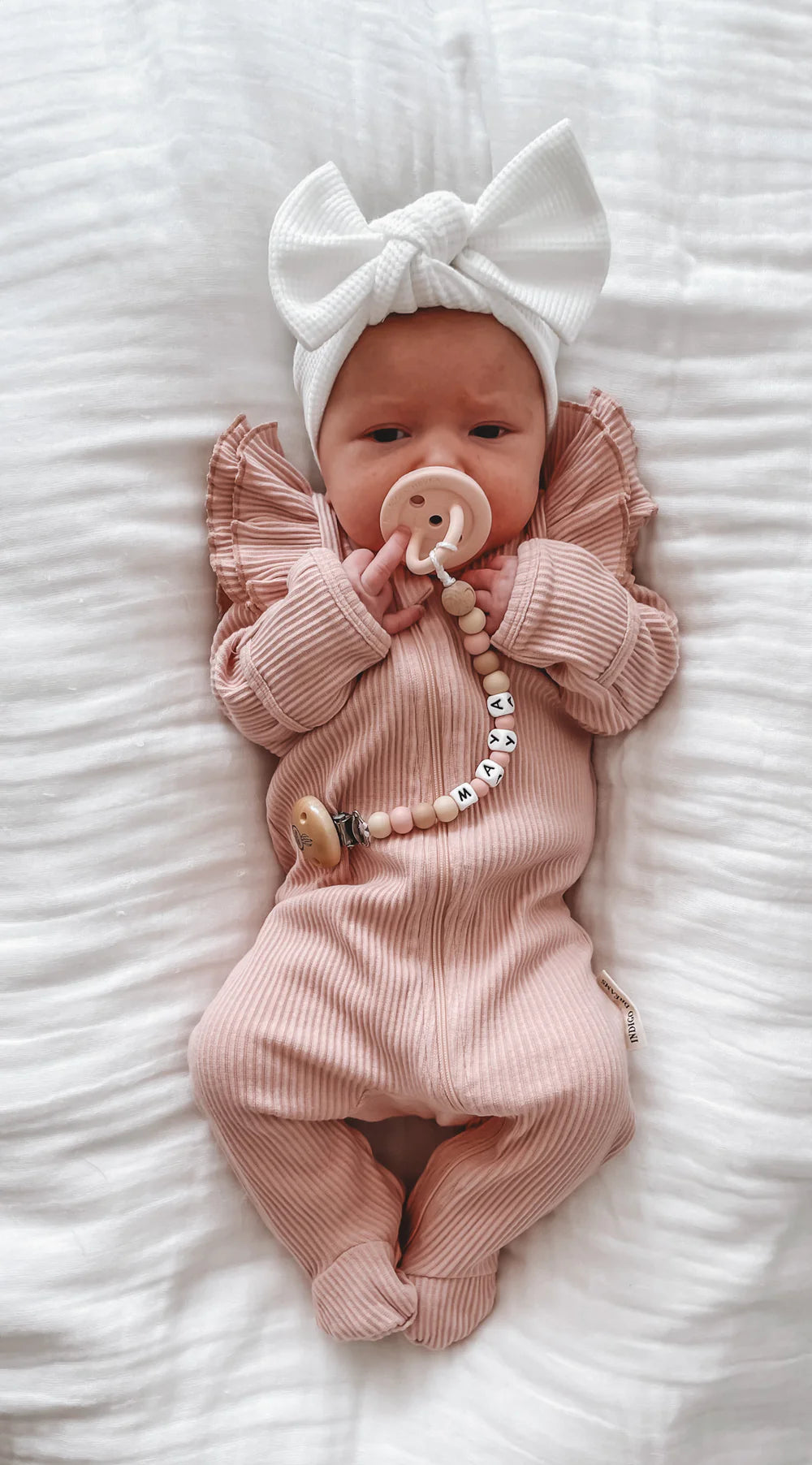 Petal Pink Ruffle Onesie