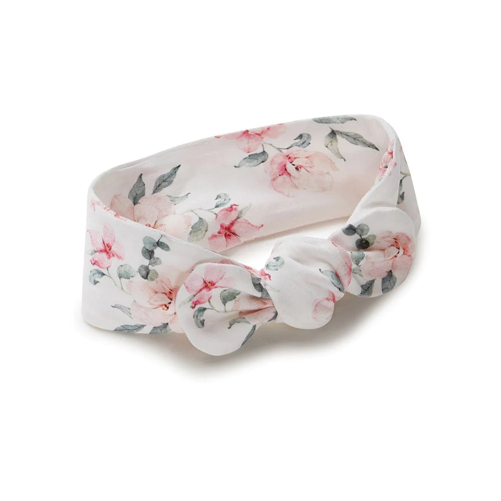 Snuggle Hunny Kids Camille Organic Jersey Wrap & Topknot Set