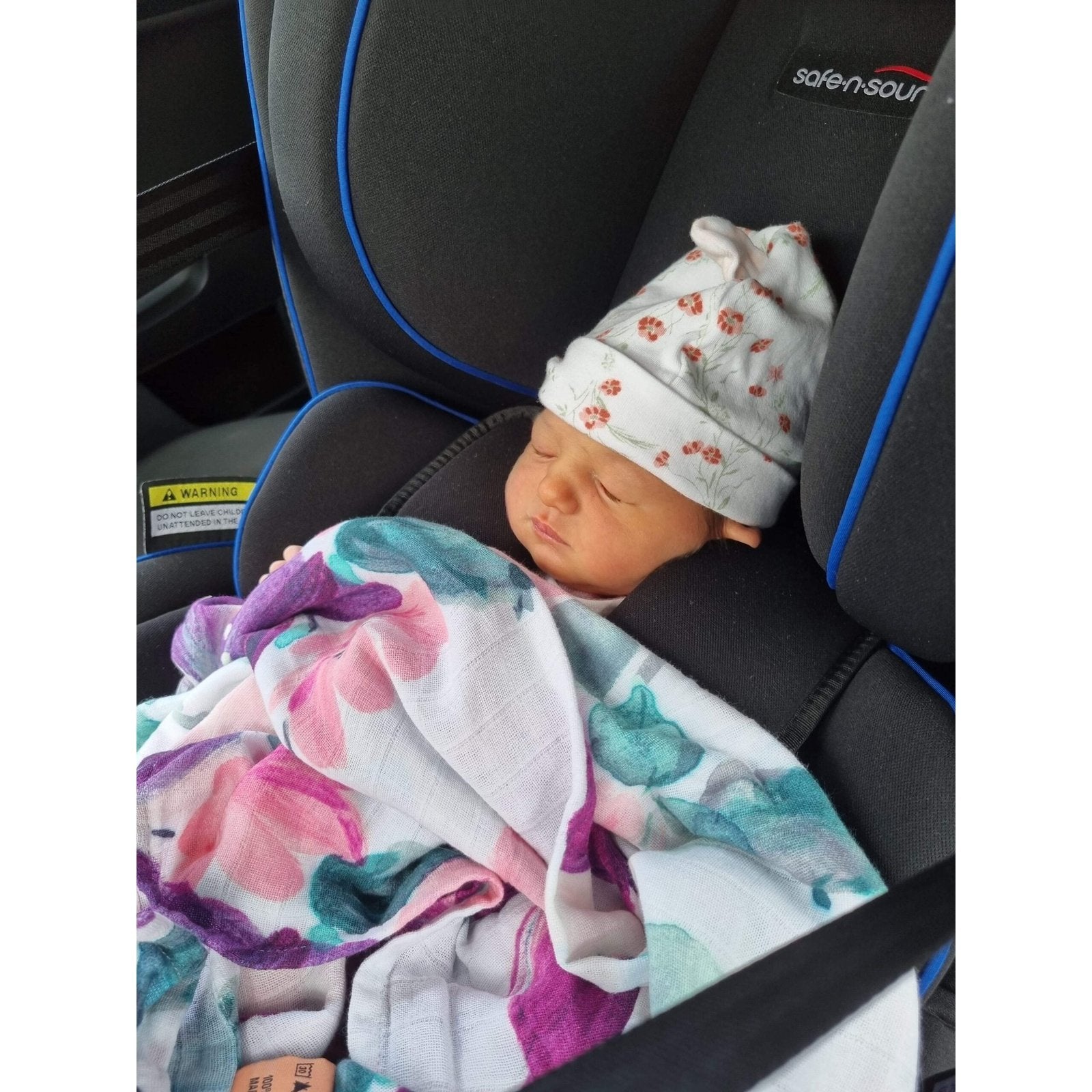Organic Muslin Wrap | Sorbet Bloom