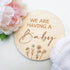 Announce you are expecting with one of our pregnancy announcement plaques. With the title &