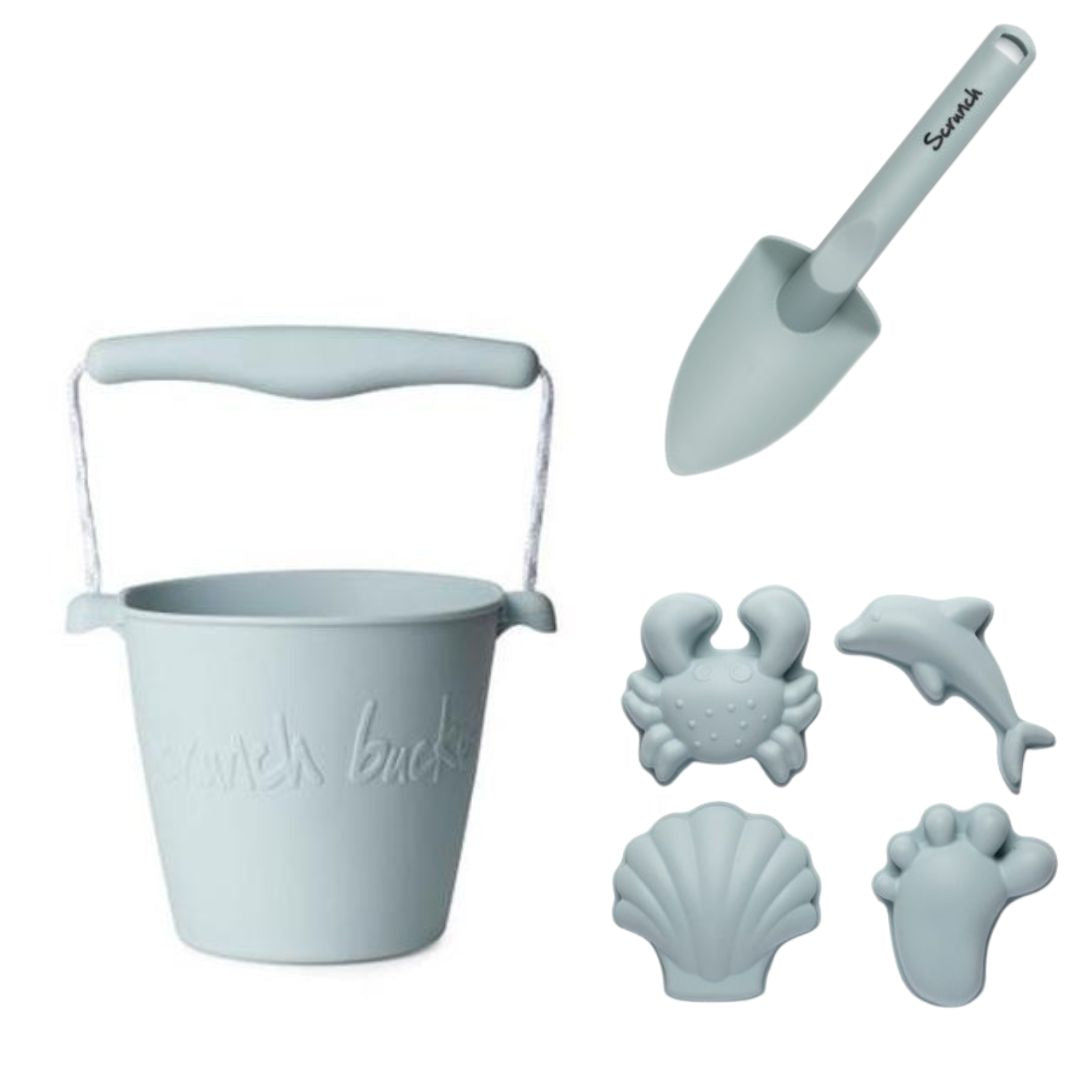 Scrunch Sand Play Set - Duck Egg Blue