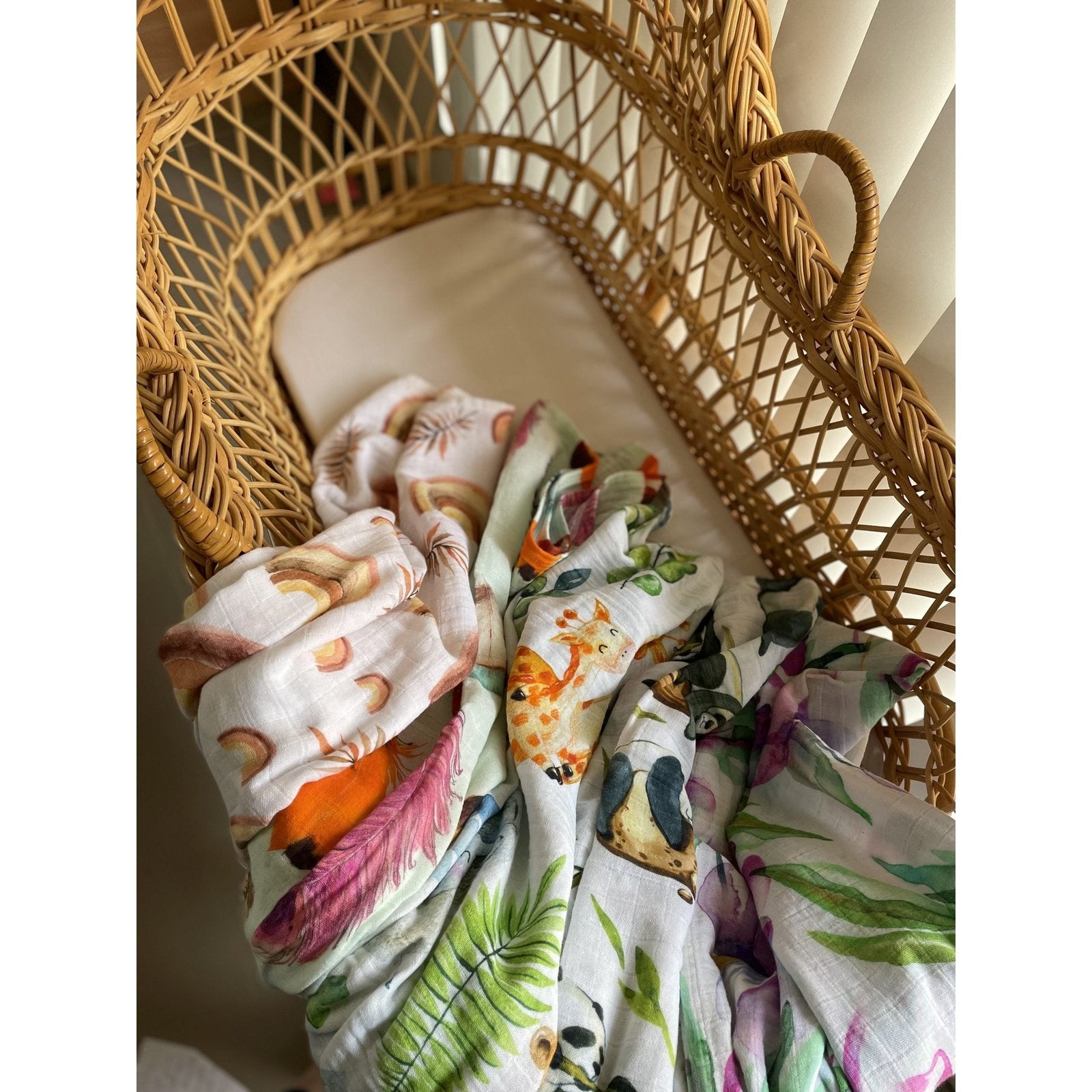 Organic Muslin Wrap | Safari Jungle