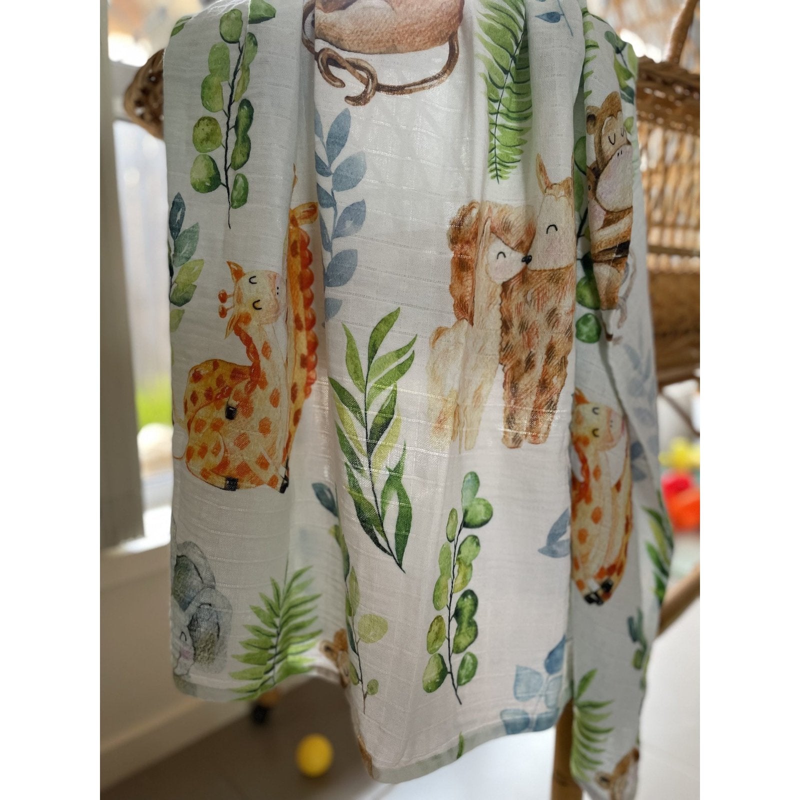 Organic Muslin Wrap | Safari Jungle