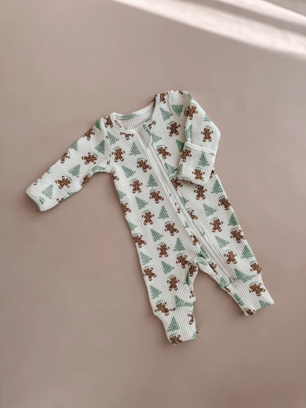 Mint Gingerbread Romper