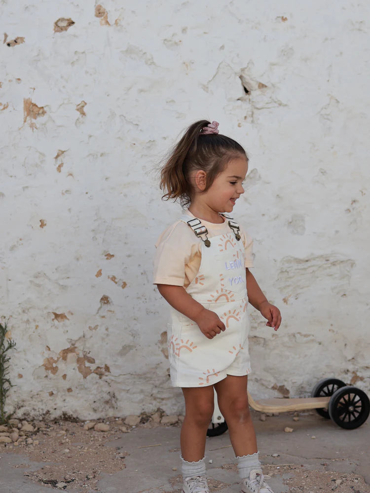 Lennyco Sunny Days Shortalls - Off White