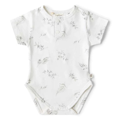 Silver Gum Short Sleeve Organic Bodysuit