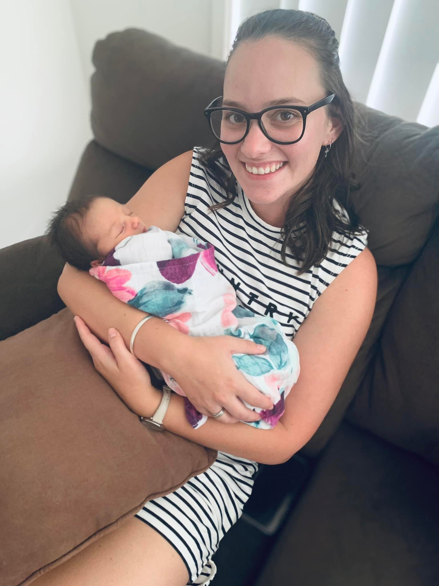 Organic Muslin Wrap | Sorbet Bloom