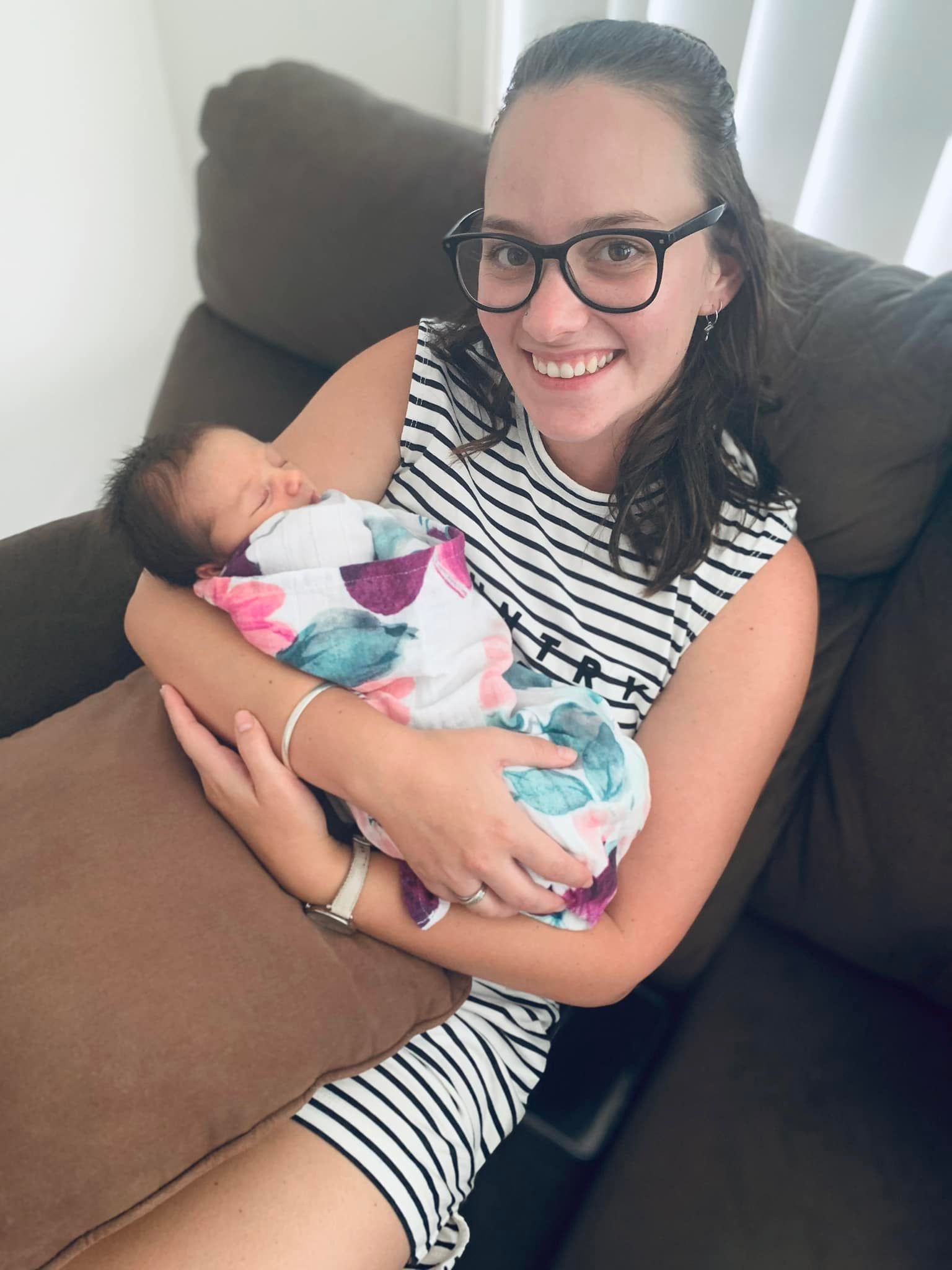 Organic Muslin Wrap | Sorbet Bloom