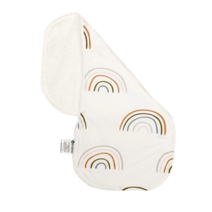 Bib &amp; Burp Cloth Set | Earthy Rainbow