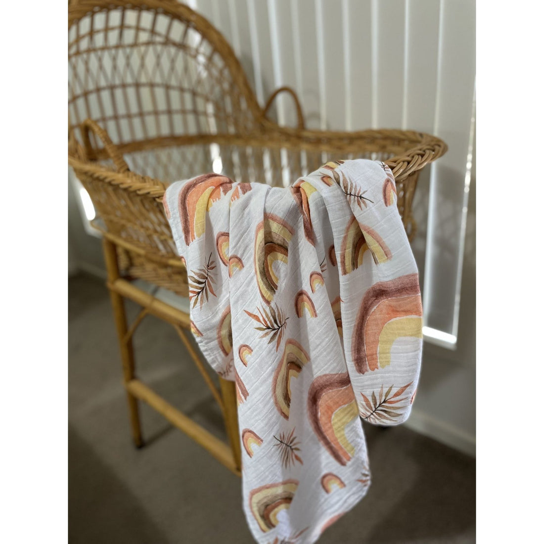 Organic Muslin Wrap | Rainbows