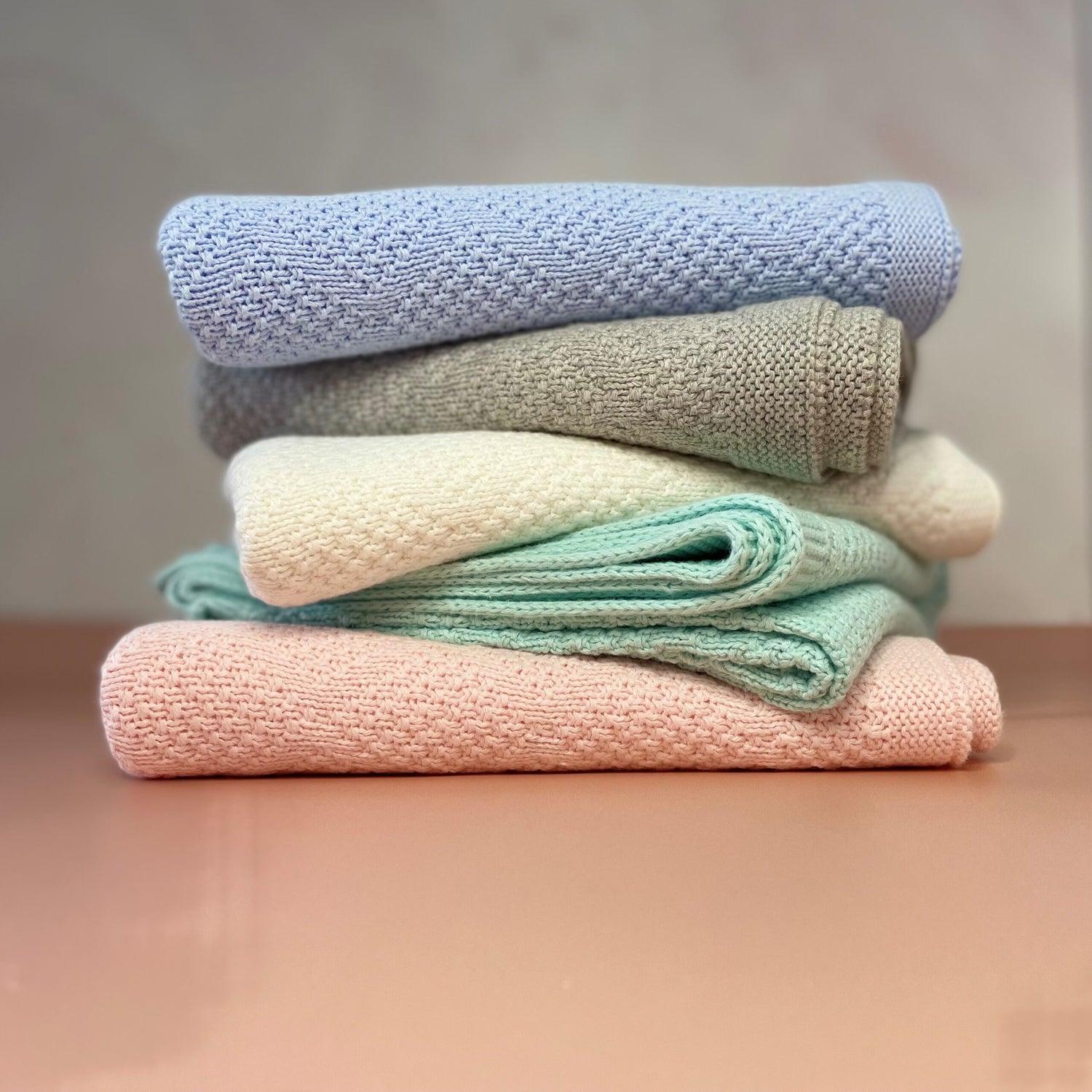 Knitted Baby Blanket | Diamond White